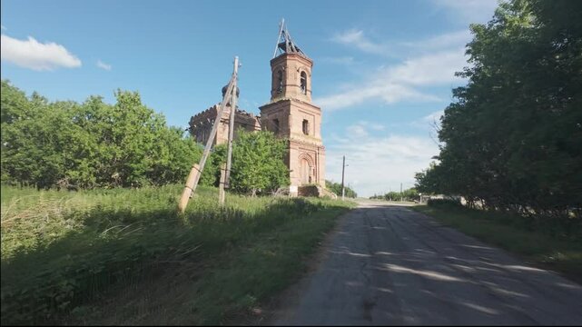 An old ruined and abandoned Orthodox church