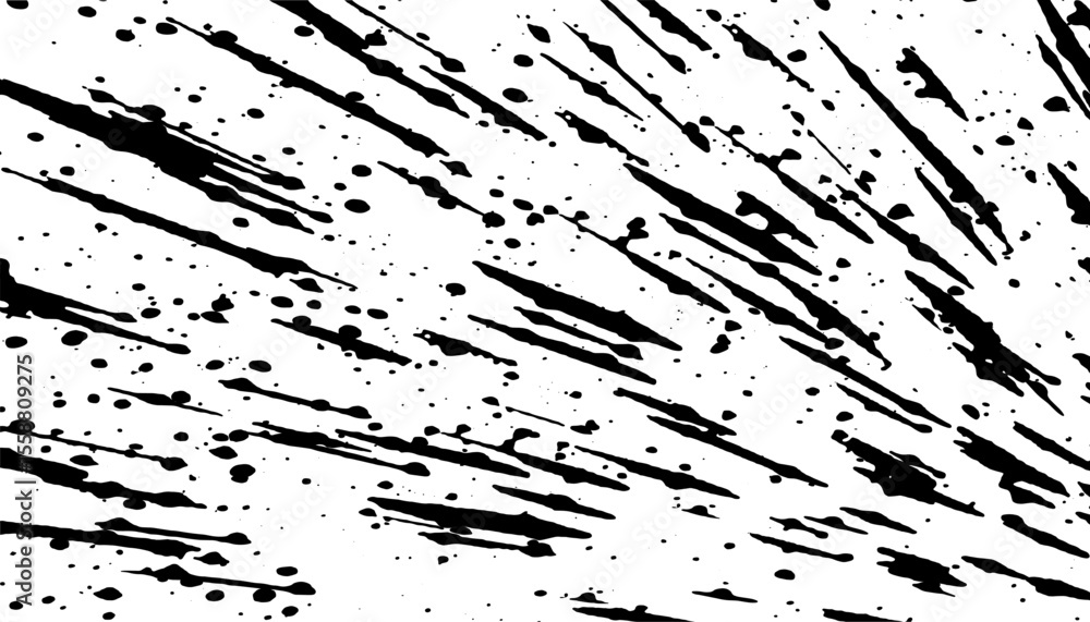 Poster black and white abstract and grunge spray pattern. splatter effect for design element. vector format