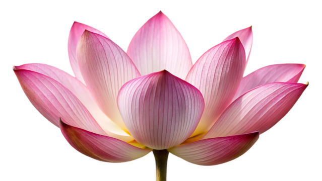 closeup on lotus petals on  isolated on white background PNG,AI GENERATED - Powered by Adobe