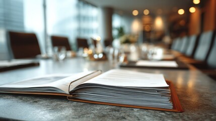 A Cozy Reading Scene Featuring a Book on a Table with a Laptop in the Background for Inspiration