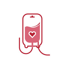 Red blood icon design