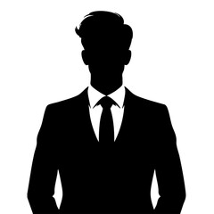 Professional man in suit standing confidently with arms crossed  