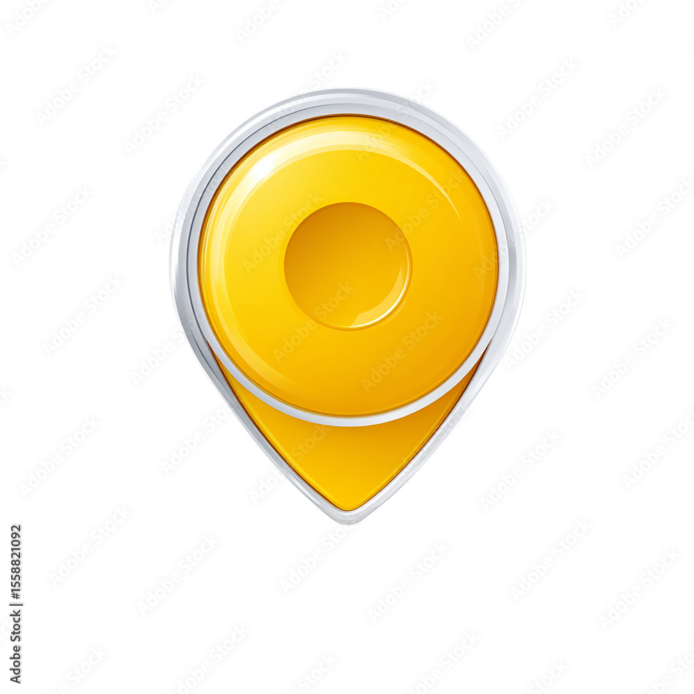 Fototapete map pointer icon on transparent background