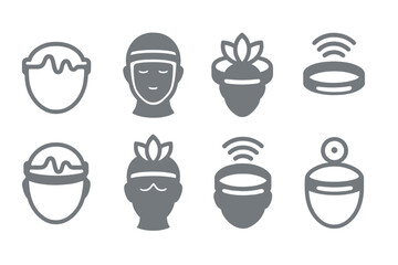 Wearable tech devices for mental wellness and mindfulness practice shown in modern digital design