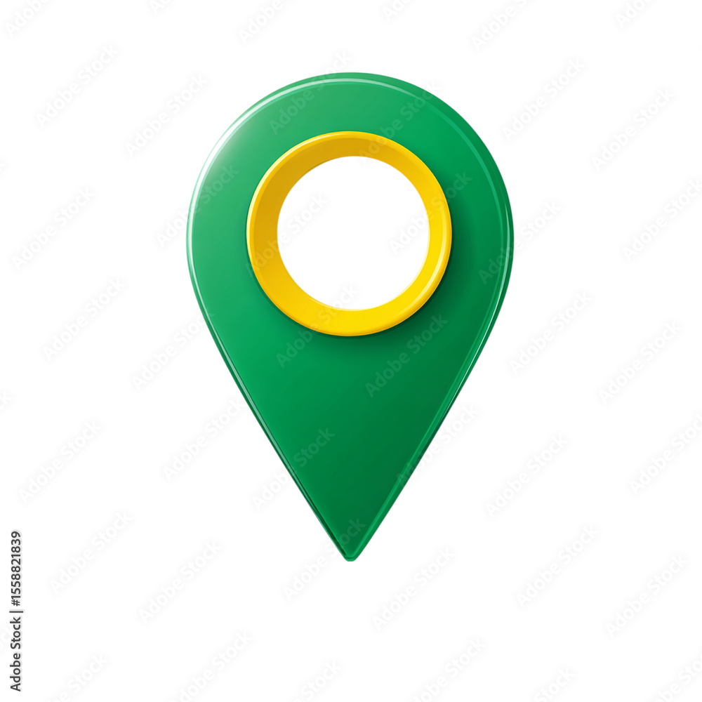 Fototapete map pointer icon on transparent background
