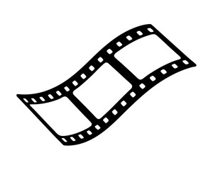 film reel, film reel movie silhouette vector illustration