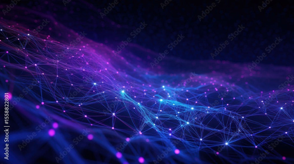 Aufkleber abstract network connection background
