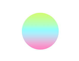 Bright colorful gradient with soft smooth circles in pastel lime, cyan, pink, and lavender hues.