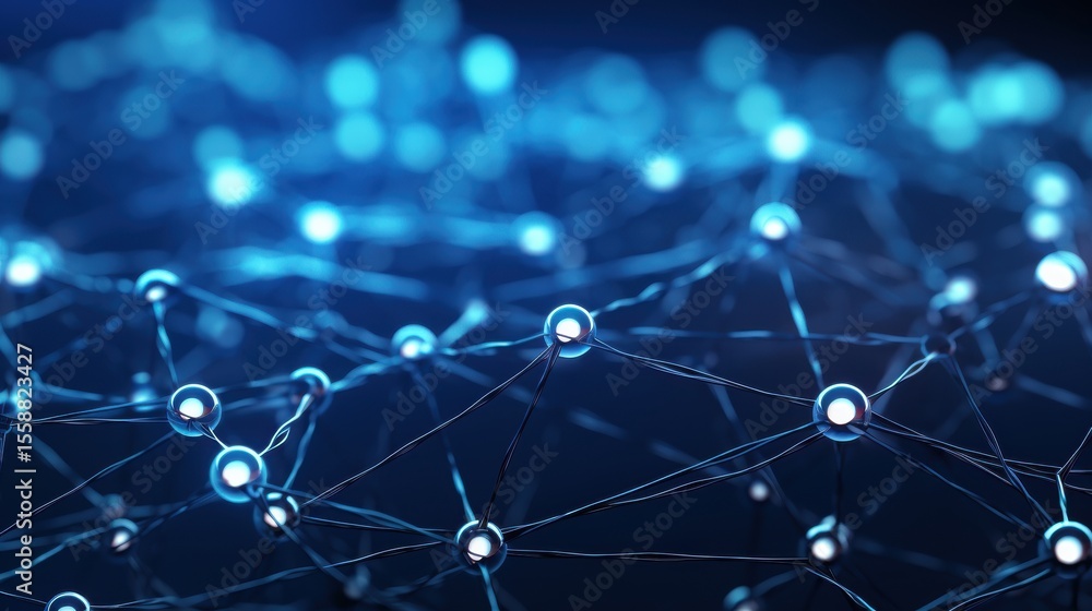 Poster abstract network connection background