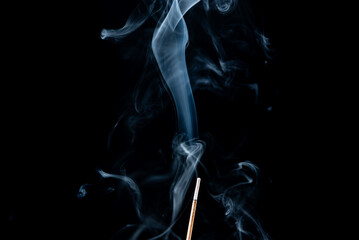 The shape of the smoke is constantly changing.