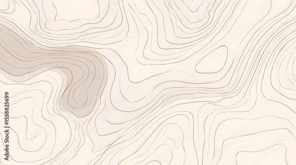 Poster abstract textured pattern of organic lines and curves