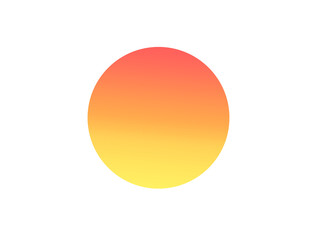 Bright warm gradient with smooth circles in vivid red, orange, and yellow hues. Radiant abstract sun
