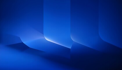 Deep blue gradient hexagon pattern.