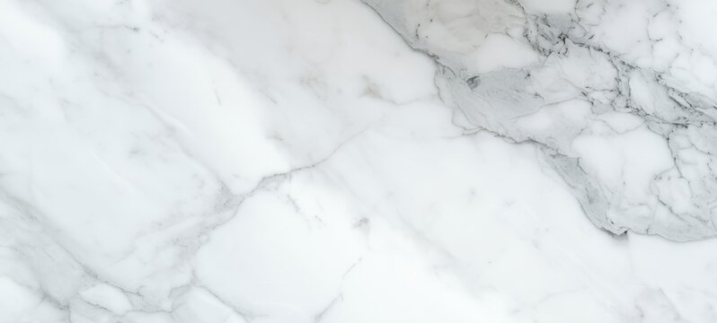 The elegant marble surface with a beautiful white and grey pattern.