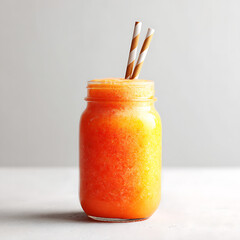 Fresh Green Smoothie in Minimalist Clean Eating Scene