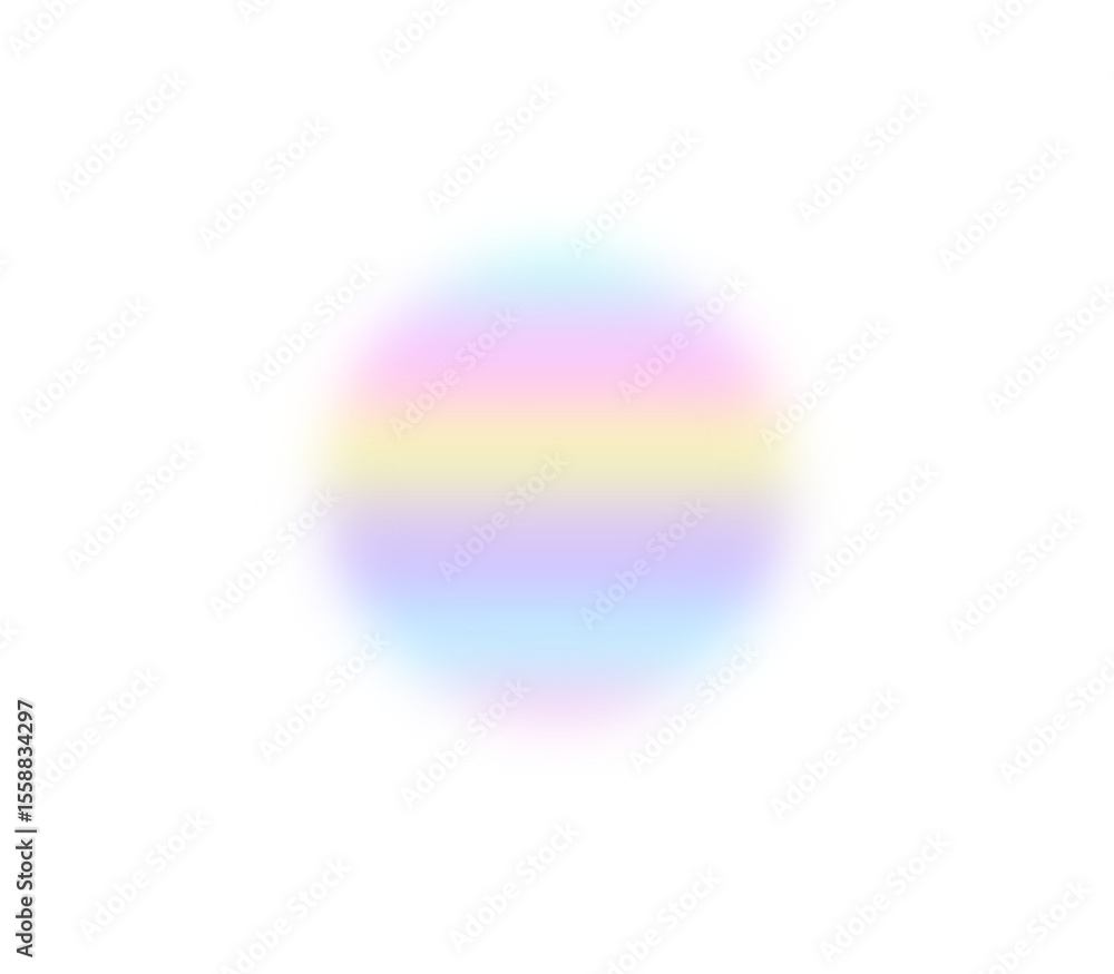 Aufkleber circle with pastel gradient and soft colorful smooth sphere design. abstract round shape with bright
