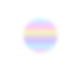 Circle with pastel gradient and soft colorful smooth sphere design. Abstract round shape with bright