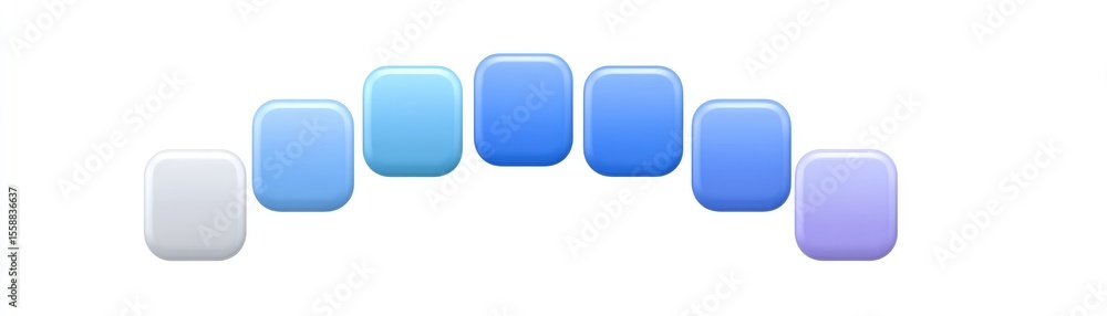 Poster minimalist dashboard icons arranged in a global arc digital design modern environment top-down view