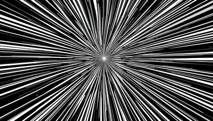 Obraz premium Converging black & white lines create a dynamic, energetic vortex , motion, striking