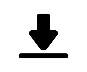 Download icon. Download button illustration on transparent background. 