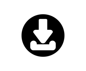 Download icon. Software download illustration on transparent background. 