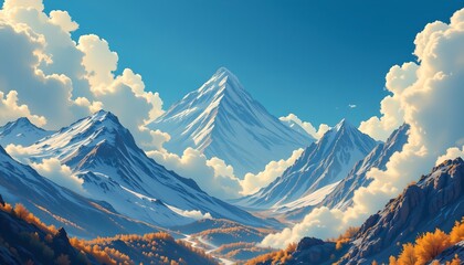 panorama of the mountains
