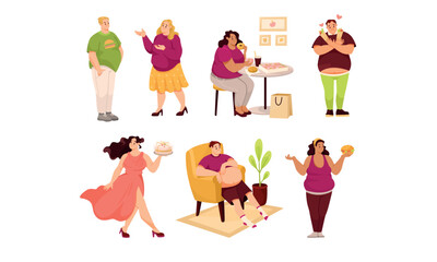 A variety of vibrant illustrations showcasing body positivity along with diverse lifestyle choices