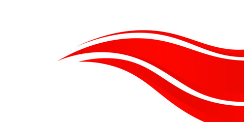 red and white business wave banner background. overlapping vector wave background. good for background design
