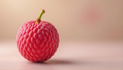 Healthy Organic Red Lychee on a Background
