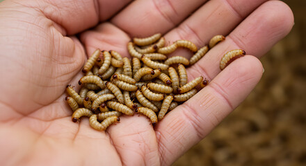 Handful of Mealworms: Sustainable Protein Source