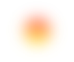 Glowing warm gradient circle with vivid red, orange, and yellow hues, soft smooth blend, and