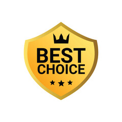 luxury gold best choice label design