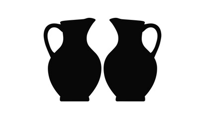 simple vase illustration The shape of the vase is symmetrical and classic.