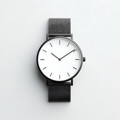 Time Concept Close-Up with Minimalist Watch