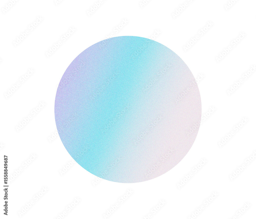 Poster Gradient with pastel colors in soft smooth shapes, blurred gentle circles, subtle grain texture, and