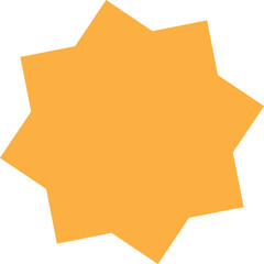 Vector illustration of a yellow star