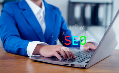 SEO, Data Search Technology, Search Engine Optimization searching for information. Using Search Console with your website. Finding data.