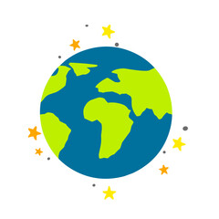 Planet Earth illustration vector