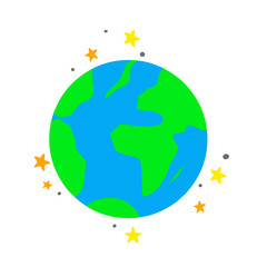 Planet Earth illustration vector