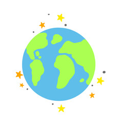 Planet Earth illustration vector