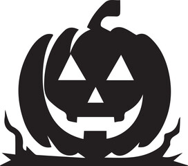 halloween jack o lantern icon Silhouette