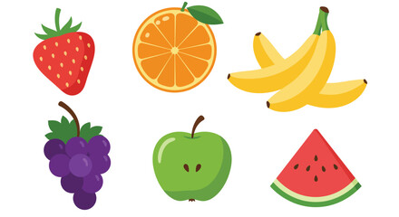 Colorful Fruit Pattern Illustration