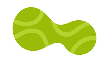 Green liquid bubble message frame