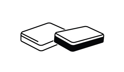 sponge icon vector design template simple and clean