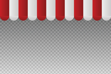 sales canopy or sales roof in vector