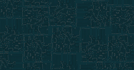 EPS vector motherboard abstract seamless background. stock illustration