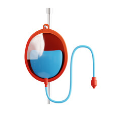 Infuse Bottle 3d icon isolated White Background 3d rendering