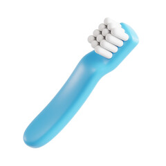 Tooth Brush 3d icon isolated White Background 3d rendering