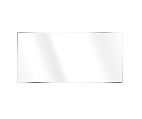 Transparent Glare Overlay PNG - Clear Reflective Plastic Sheet, Shiny Acrylic Showcase Panel, Flat glass plate banners, Clear, shiny acrylic sheet. Transparent plastic panel. 