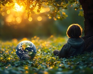 A traveler contemplating their next journey with the Earth as their guide